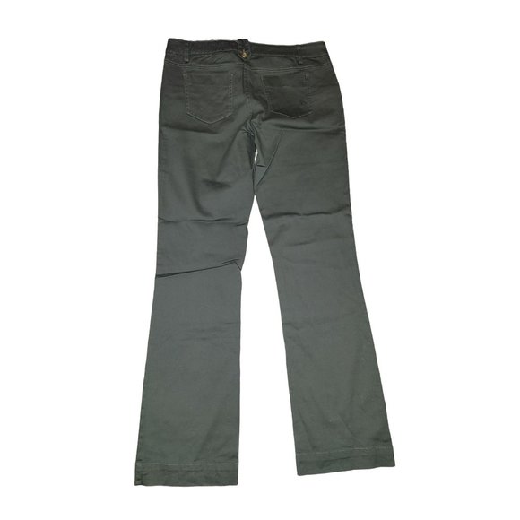 Spoon Jeans Vintage 90s Deadstock Olive Green Boot Cut Pants size 15 Tall - Picture 2 of 4